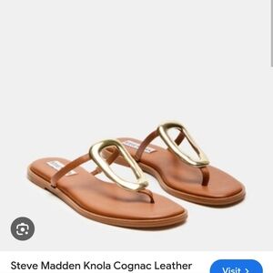 Steve Madden knola cognac leather sandals